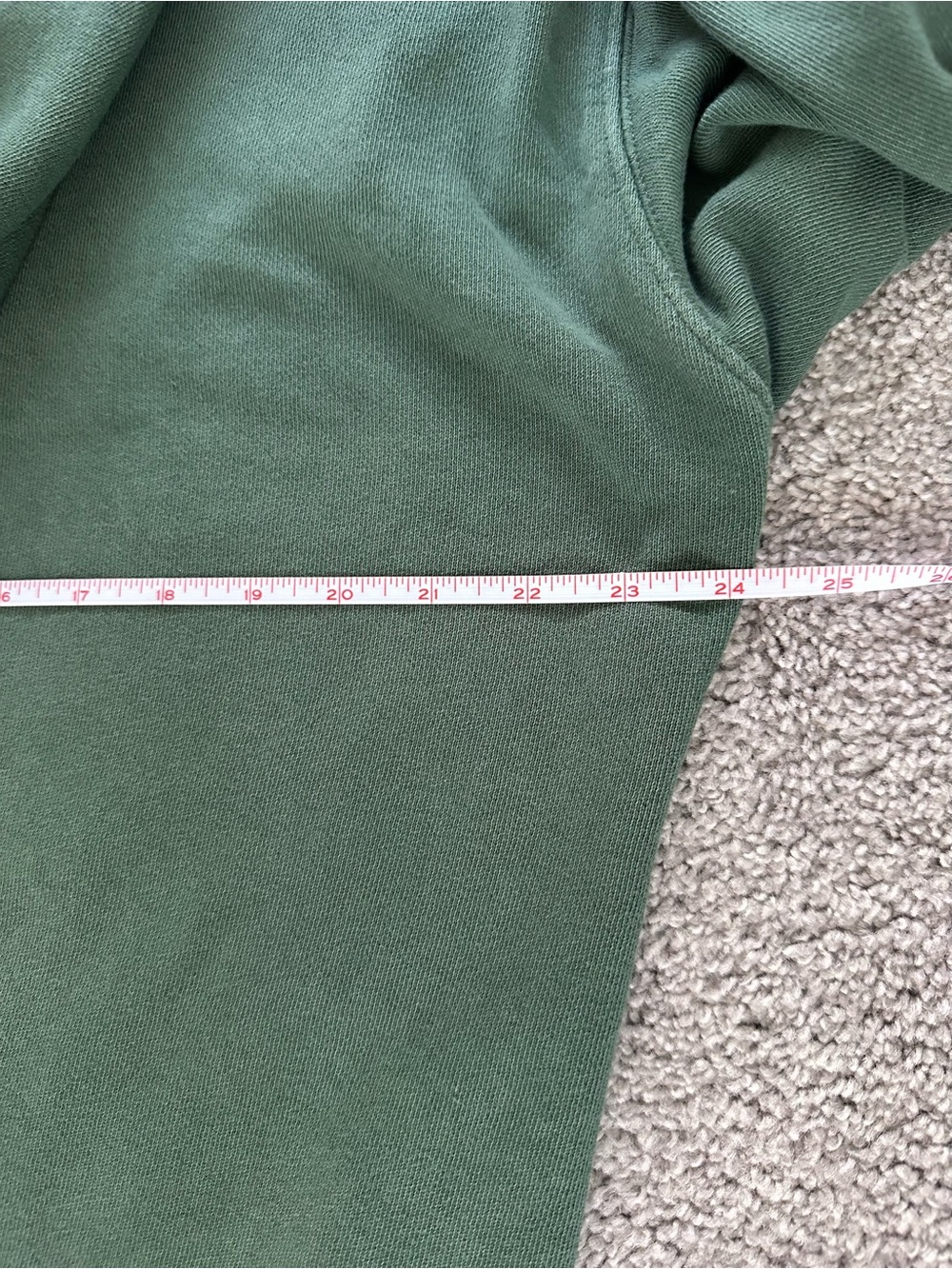 aerie Olive Green V‑Neck Hooded Sweatshirt - Picture 4 of 5